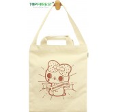 B01017/B01027/B01037/B01047/B01057/B01067 原色手挽側孭兩用帆布袋 