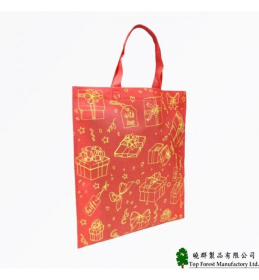 福袋 禮物袋 大紅色環保袋 聖誕 新年 生日 多用途節慶活動包裝袋 *自家設計 禮品袋* 結婚 過大禮 SK-Red33