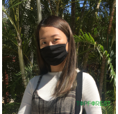 M14020 簡約時尚透氣舒爽光滑絲面布薄口罩 真絲裡布提昇膚質 