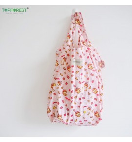A06017 摺疊環保購物袋 癲噹甜品師造型 藝術手繪插畫風格 尼龍布料 