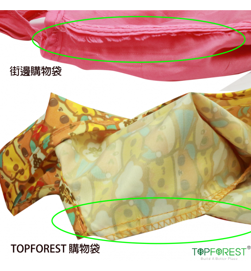 A07017 迷你癲噹環保購物袋 小袋收合 藝術手繪插畫風格 尼龍布料 