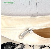 B02027/B02037/B02057 輕便單肩斜揹帆布袋(小袋大容量) 百份百純棉 袋口拉鍊保護