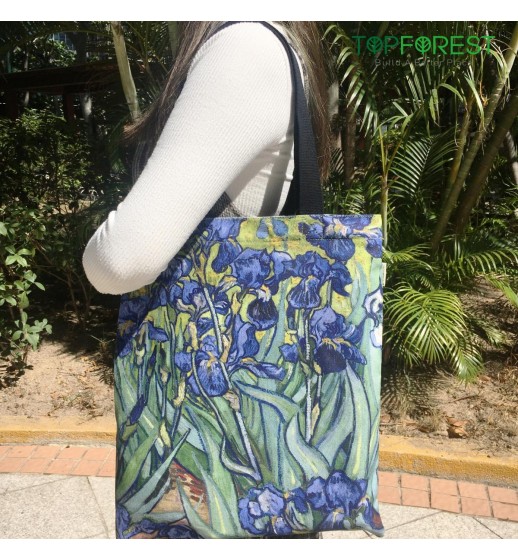 B22001A/1B/1C 名畫帆布袋 純棉拉鍊袋 優質印製 自家出品 
