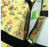 B22001A/1B/1C 名畫帆布袋 純棉拉鍊袋 優質印製 自家出品 