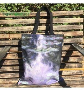 B22002A/2B/2C名畫帆布袋 純棉拉鍊袋 優質印製 自家出品