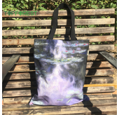 B22002A/2B/2C名畫帆布袋 純棉拉鍊袋 優質印製 自家出品