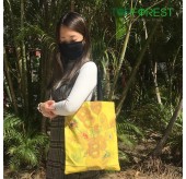 B22002A/2B/2C名畫帆布袋 純棉拉鍊袋 優質印製 自家出品
