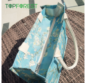 TOPFOREST - 新品上架 [世界名畫] 耐用防水拉鍊袋 | 梵高《盛開的杏花》大師級帆布油彩畫作 | 大容量 | 店主推介 | 自家優質出品 | 易配襯 B241101-AB